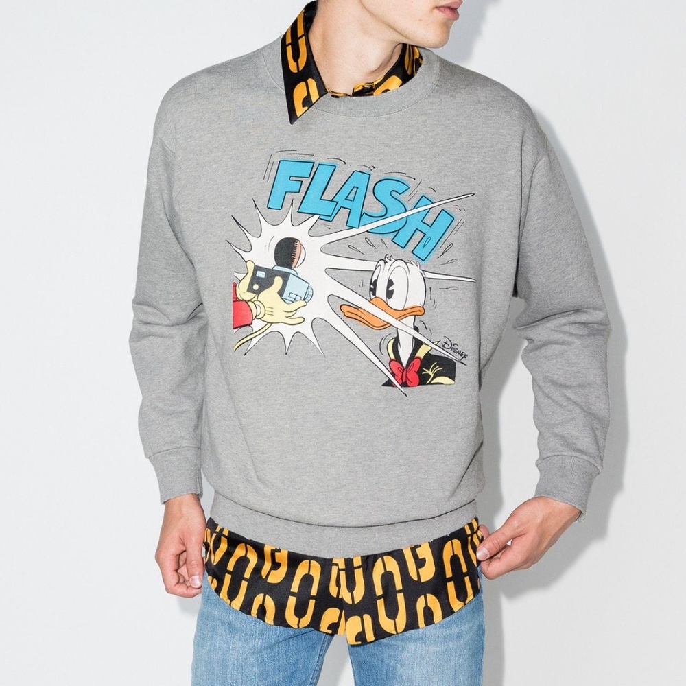 Gucci x Disney Donald Duck Flash Distressed Sweatshirt